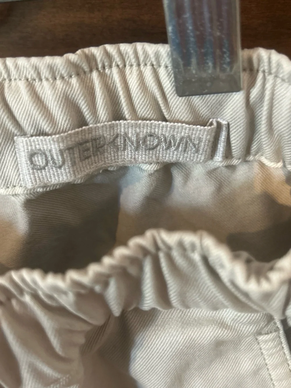 Outerknown Light Beige Drawstring Pants